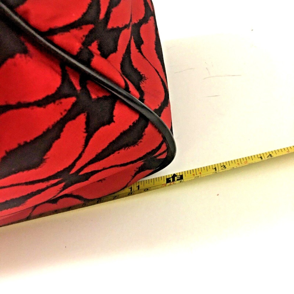 Lulu Guinness Shoulder Handbag Satchel Convertible Crossbody Purse Novelty Print - Picture 8 of 12